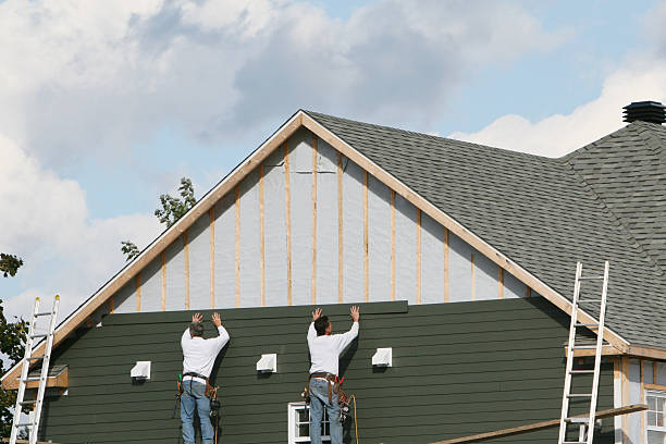 Professional Siding Installation technician working in Mount Union, PA